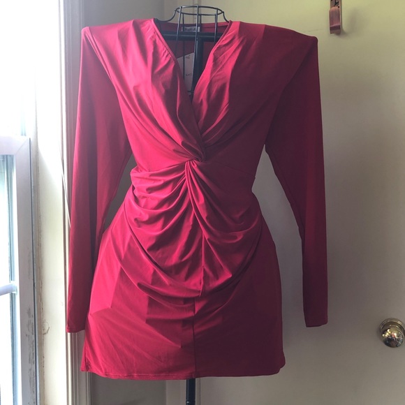 Koco & K London size 16 red knot front mini dress - Picture 4 of 10